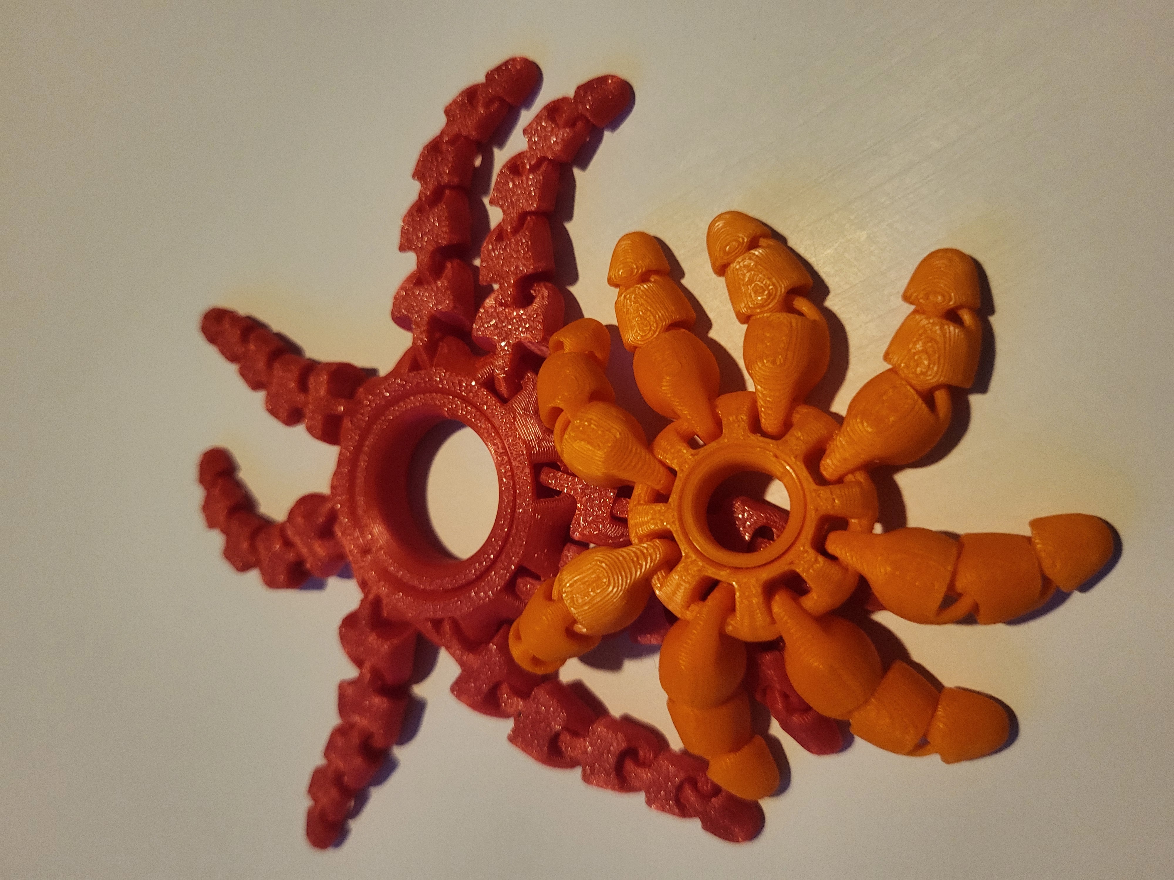 Mini Articulated Octopus Ring – Flexible Fidget 3D Print STL — thumbnail 2