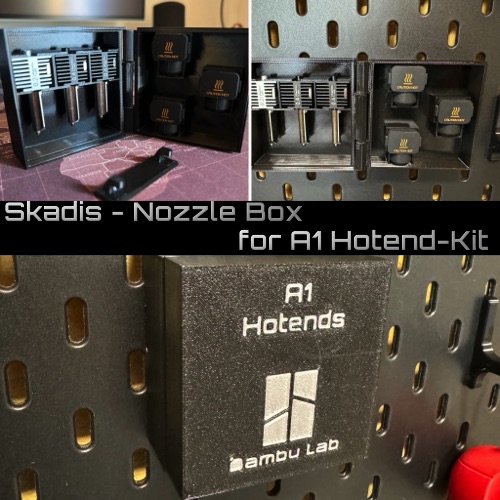 A1 Hotend Skadis Nozzle Box - StorageBox