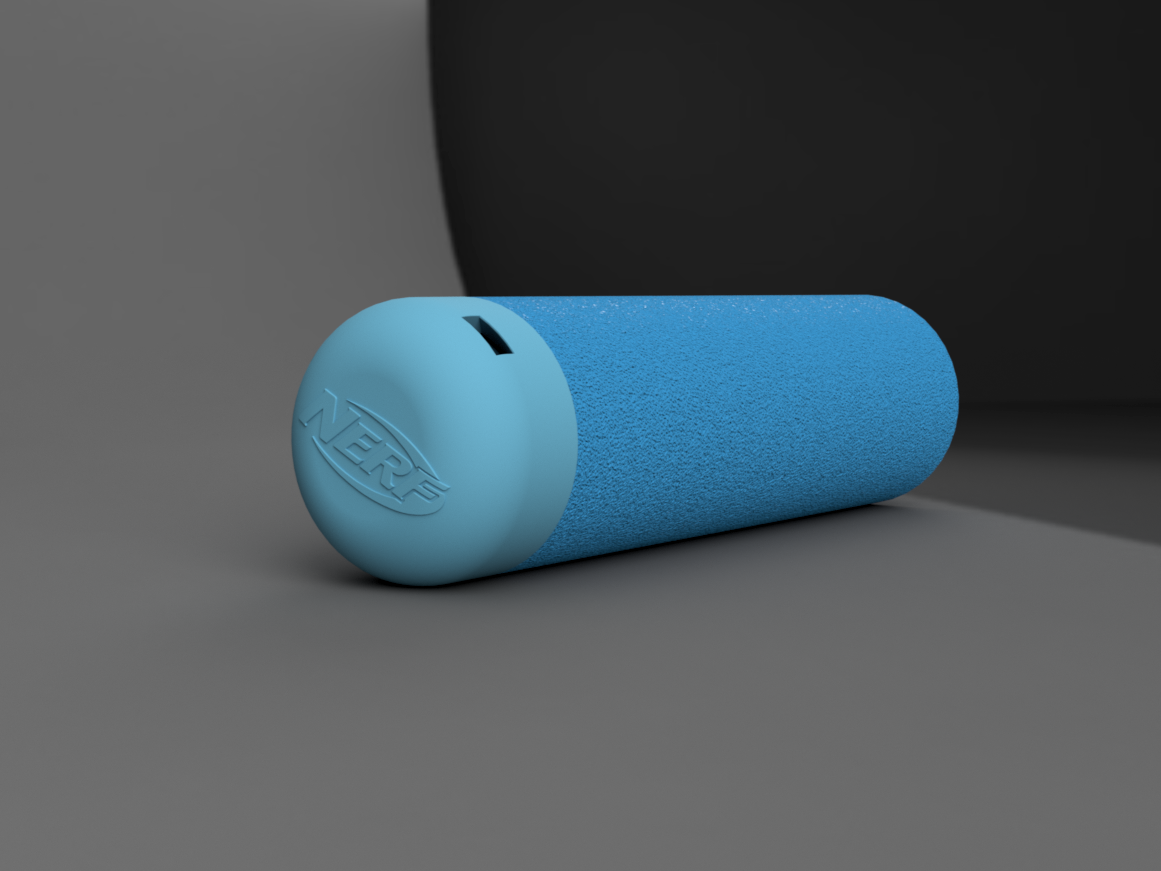 Nerf Mega XL Dart by Nathani Download free STL model