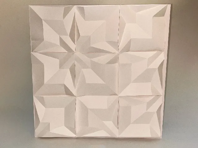 Decorational Tile Tracing and Folding Guide