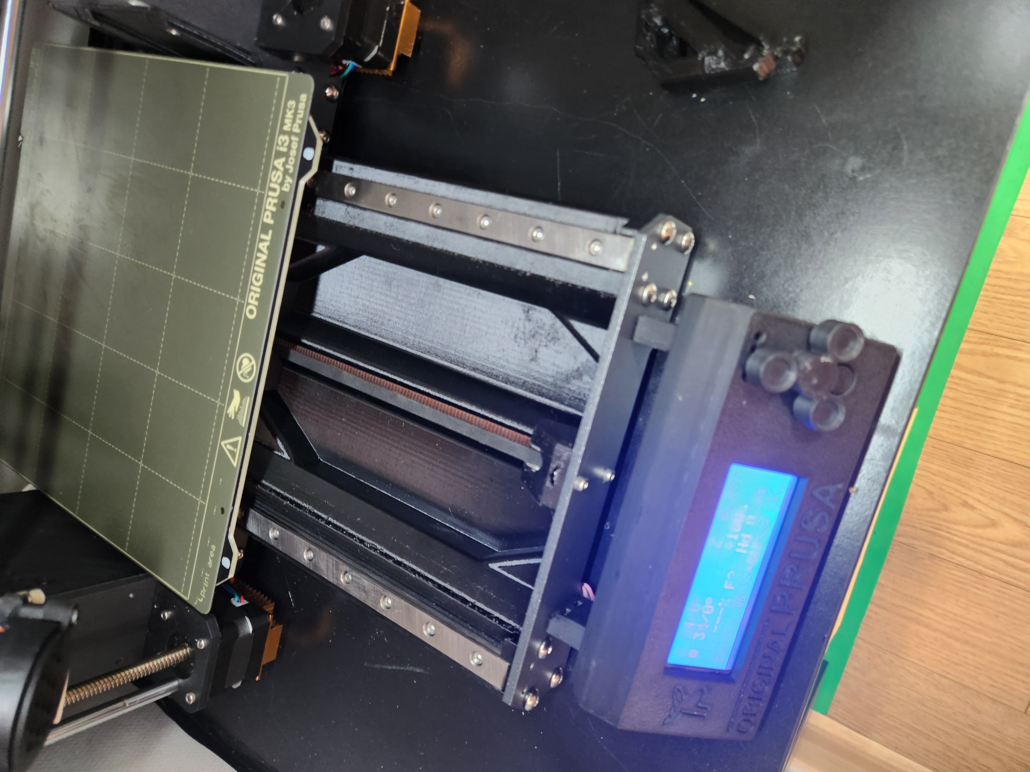 centre tray/cable tidy & Y-Axis Linear Rail Guide Upgrade 3D model thumbnail