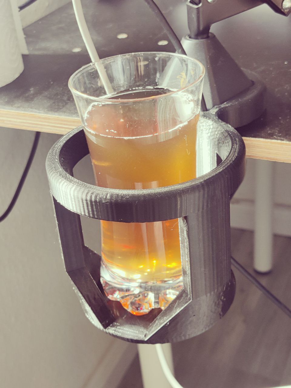 Sturdy Desk Drinking Glass holder for Tonor microphone arm
