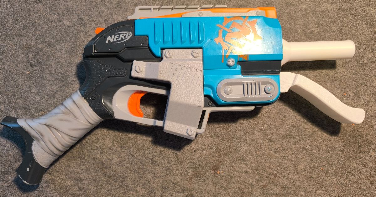 Nerf Sledgefire powerdart mod [NO HARDWARE NEEDED] by alan ti ...