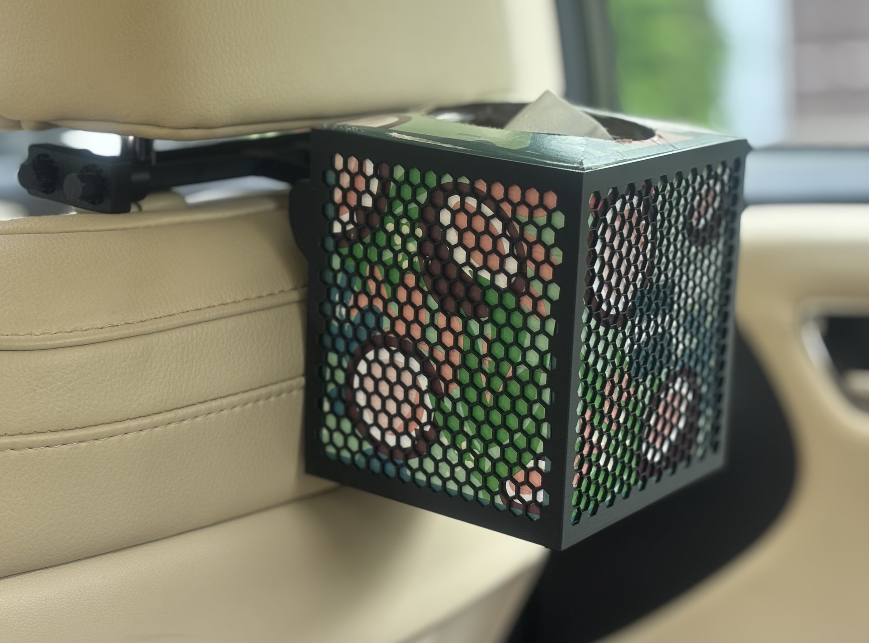 Kleenex Box Car Headrest Mount