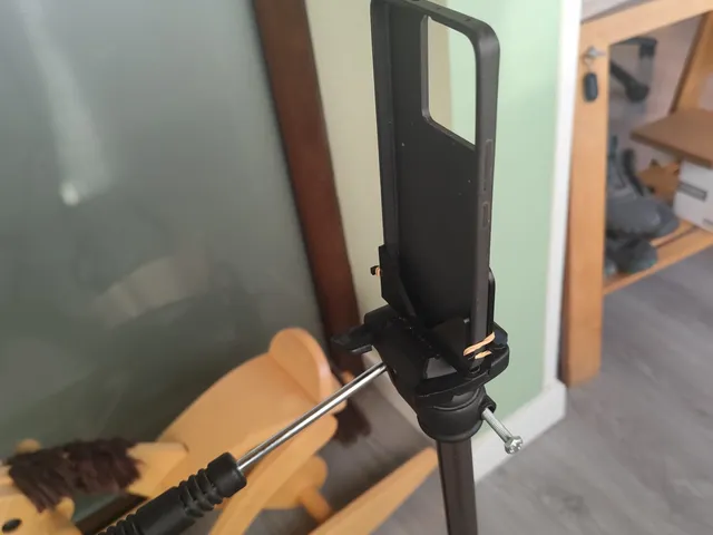 Smartphone Clamp to Camera Tripod Plate Adapter (No Supports)