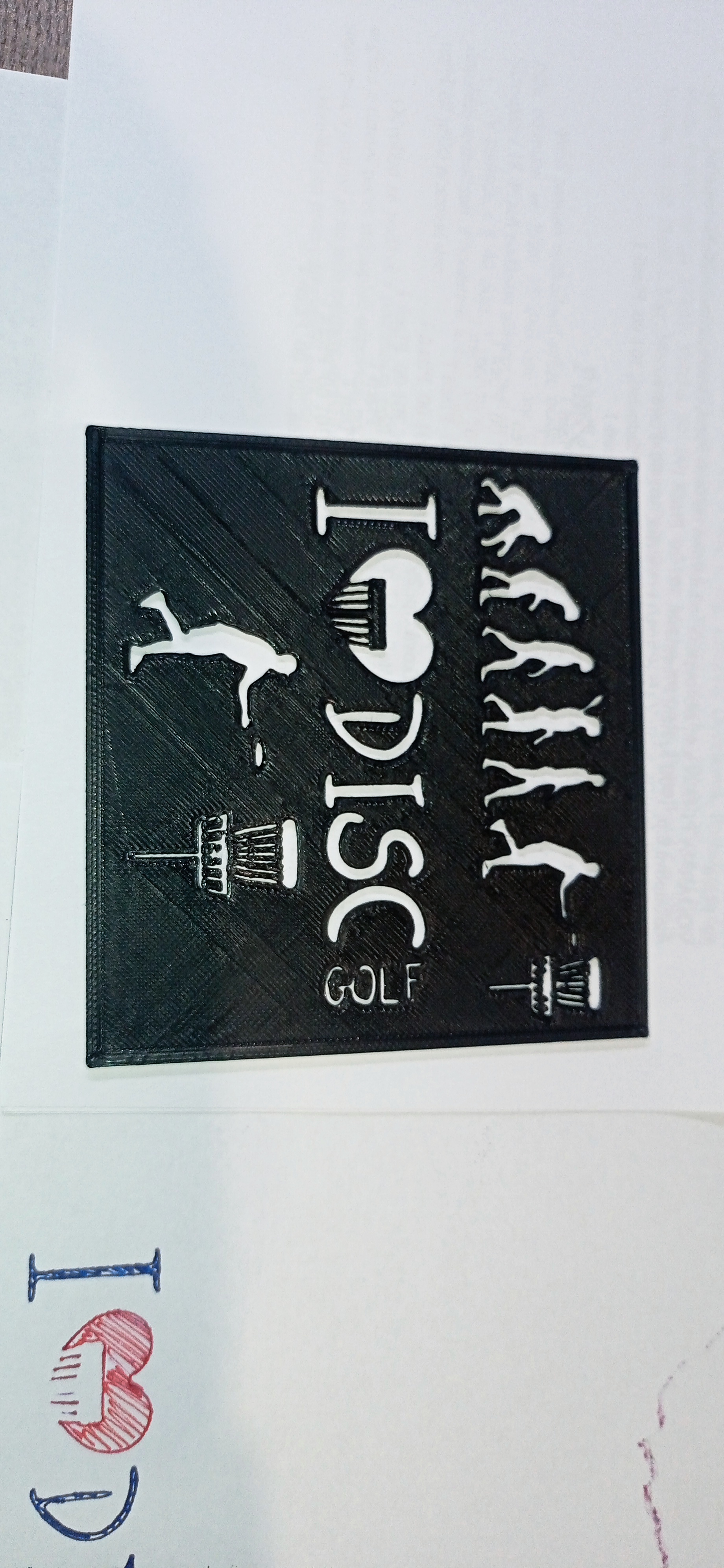 Discgolf-stencil