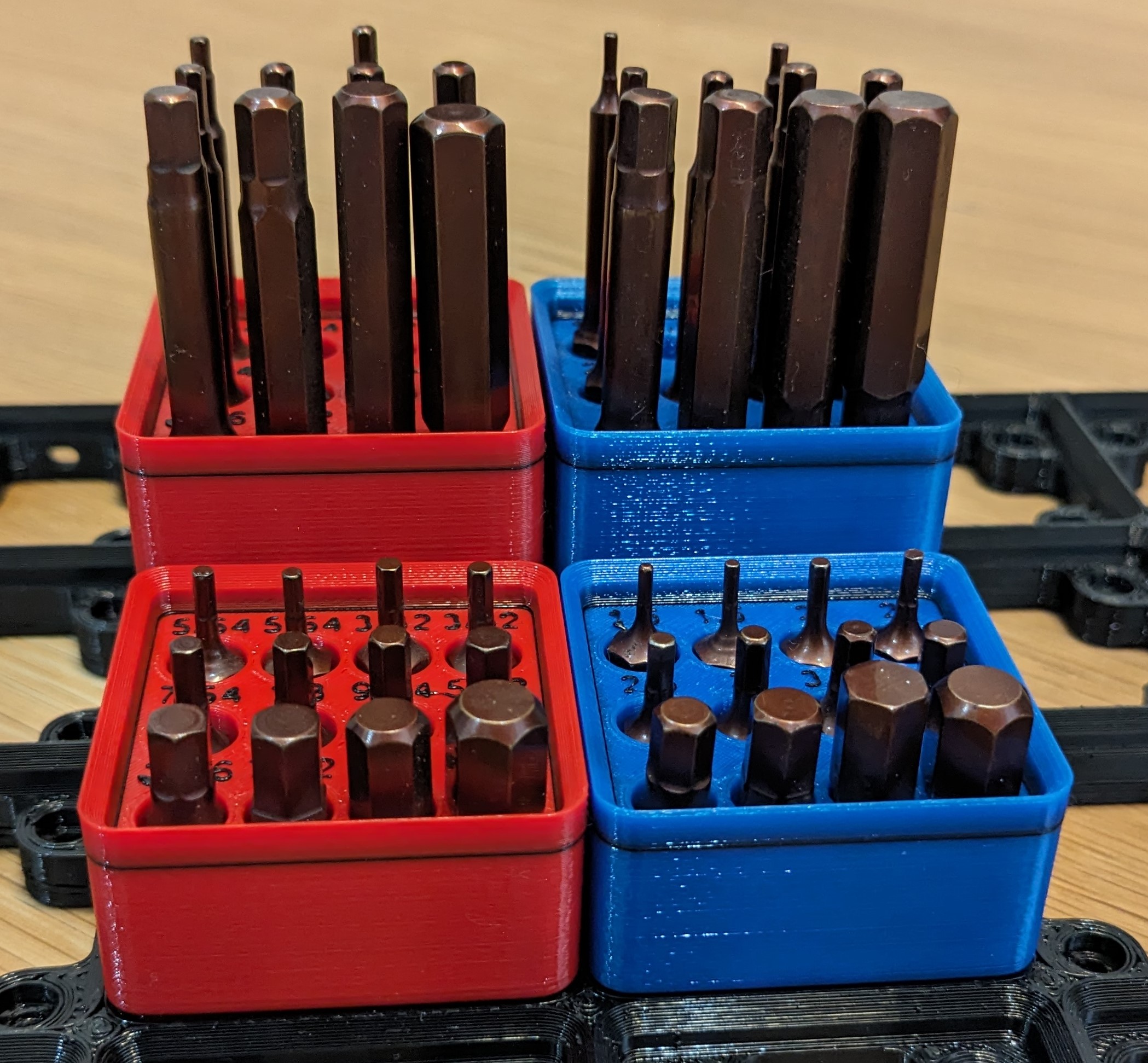 Embedded Magnets Gridfinity Embedded Magnets Labeled Bit Holder by sdwilsh | Download ...