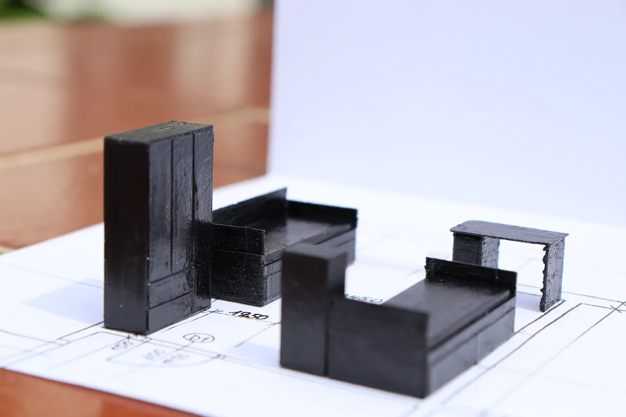 Miniature furniture (scale model) by Adel | Download free STL model ...