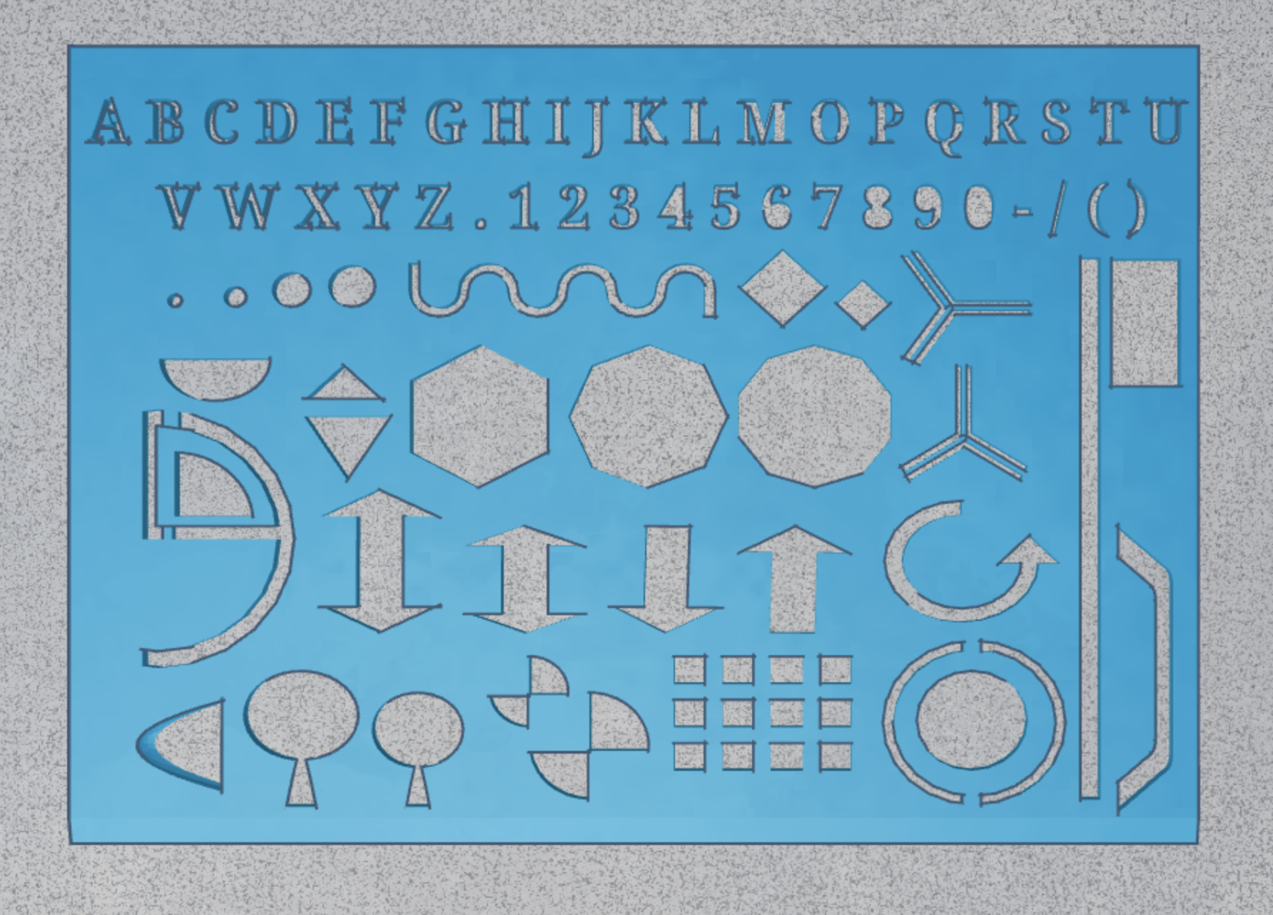 Template Ruler - drawing and design