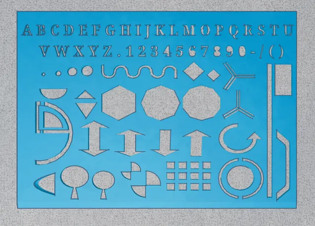 Template Ruler - drawing and design