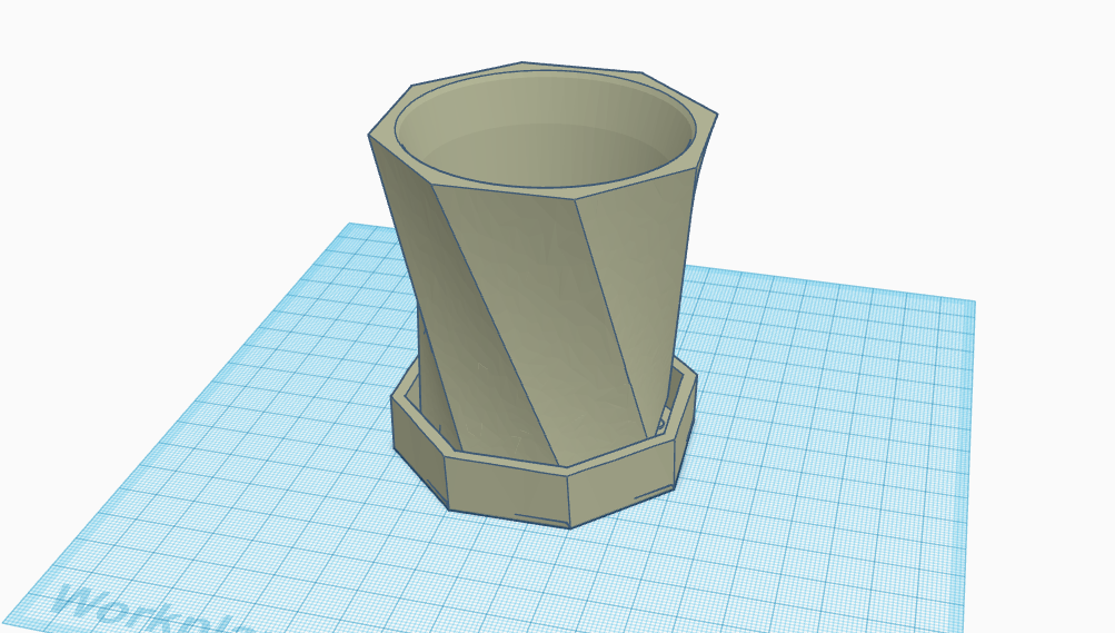 Flower Pot (Holes & Tray) Remix