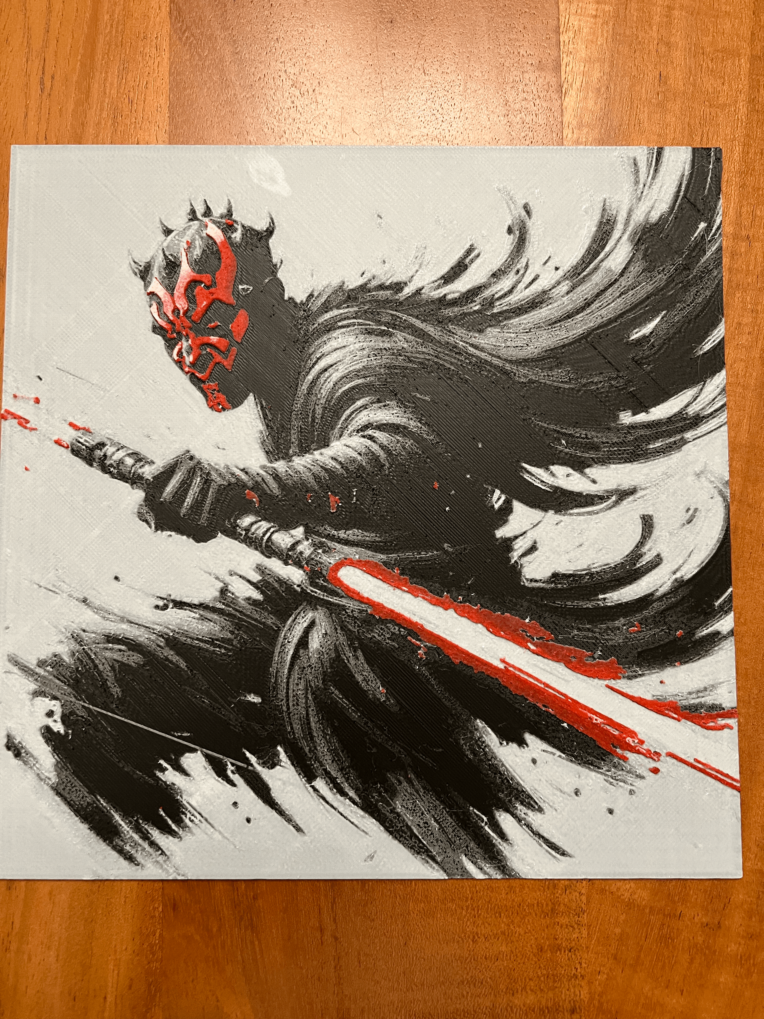 Darth Maul with Double Red Lightsaber