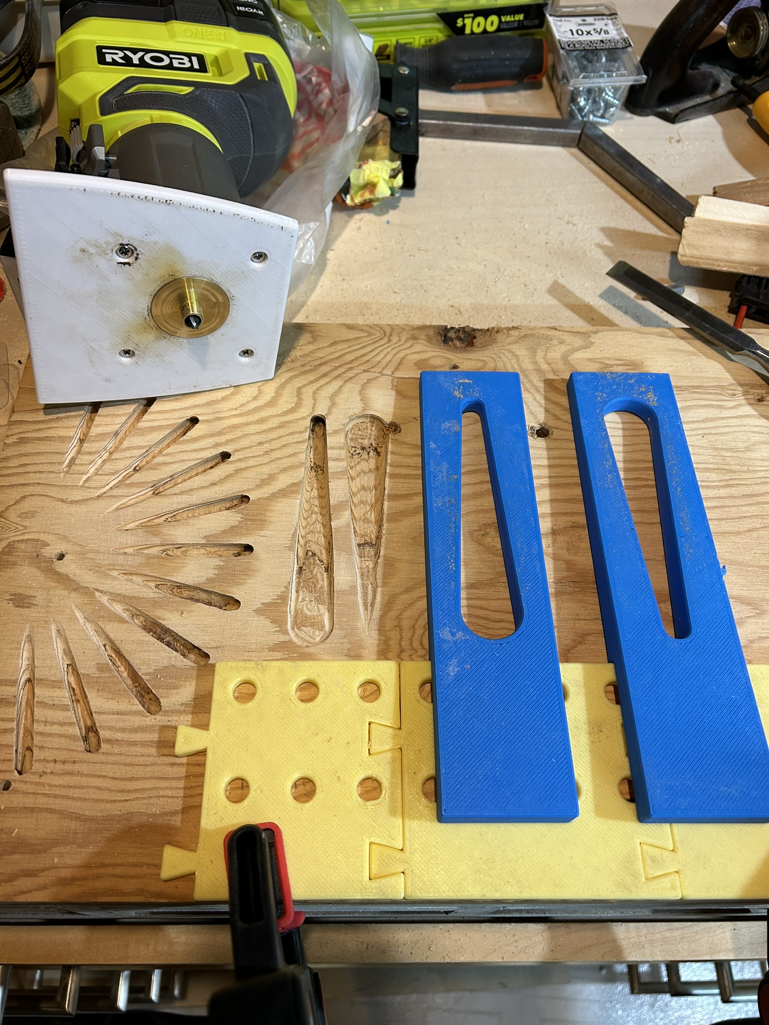 Linear Pattern Router Carving Jig by middleagedspread Download free