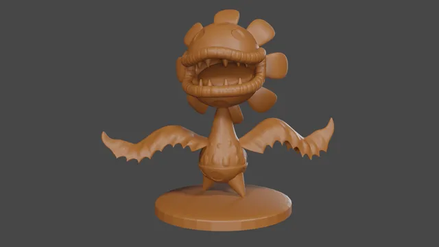 Mario inspired, Petey piranha, Tabletop DnD miniature