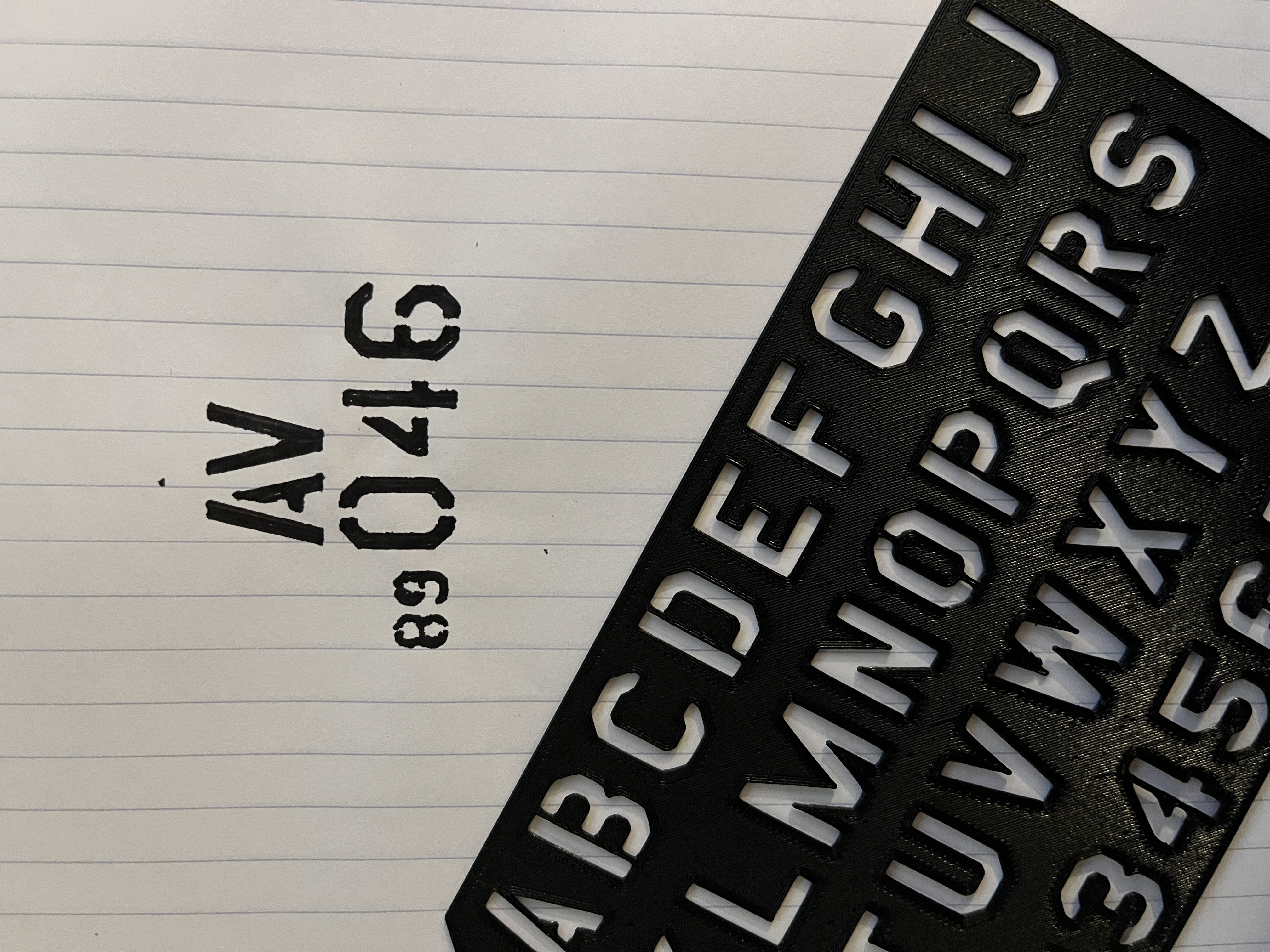 USAF Font Stencil — miniatura 2