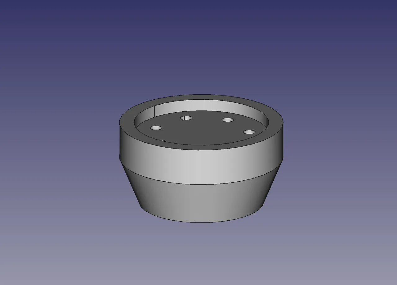 608 Bearing grease applicator Lucas 8 oz tube adapter FreeCAD by ...