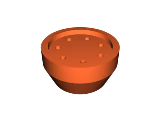 608 Bearing grease applicator Lucas 8 oz tube adapter FreeCAD by ...