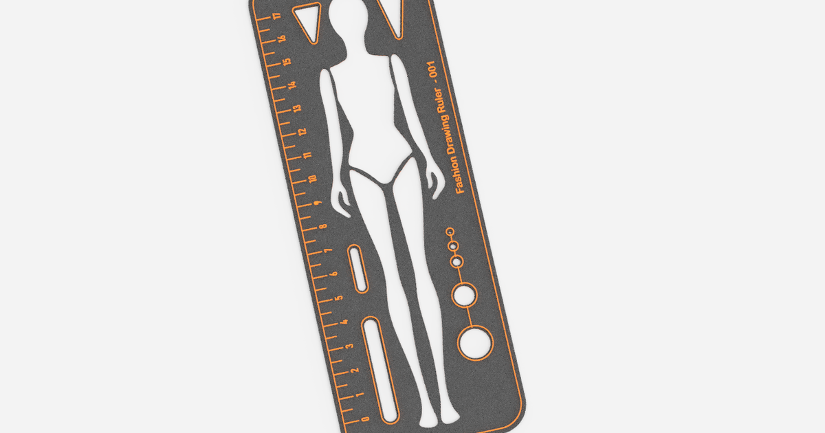 Fashion Drawing Template Ruler Set, Woman Sewing Humanoid Patterns ...
