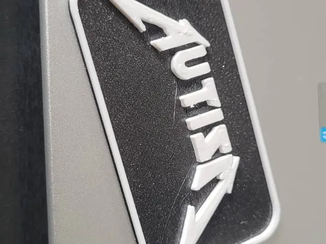 Autism Metallica Logo Keychain - normal tag