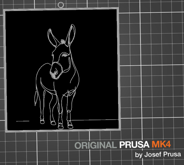 Miniatura 2 do modelo 3D Donkey Wallart