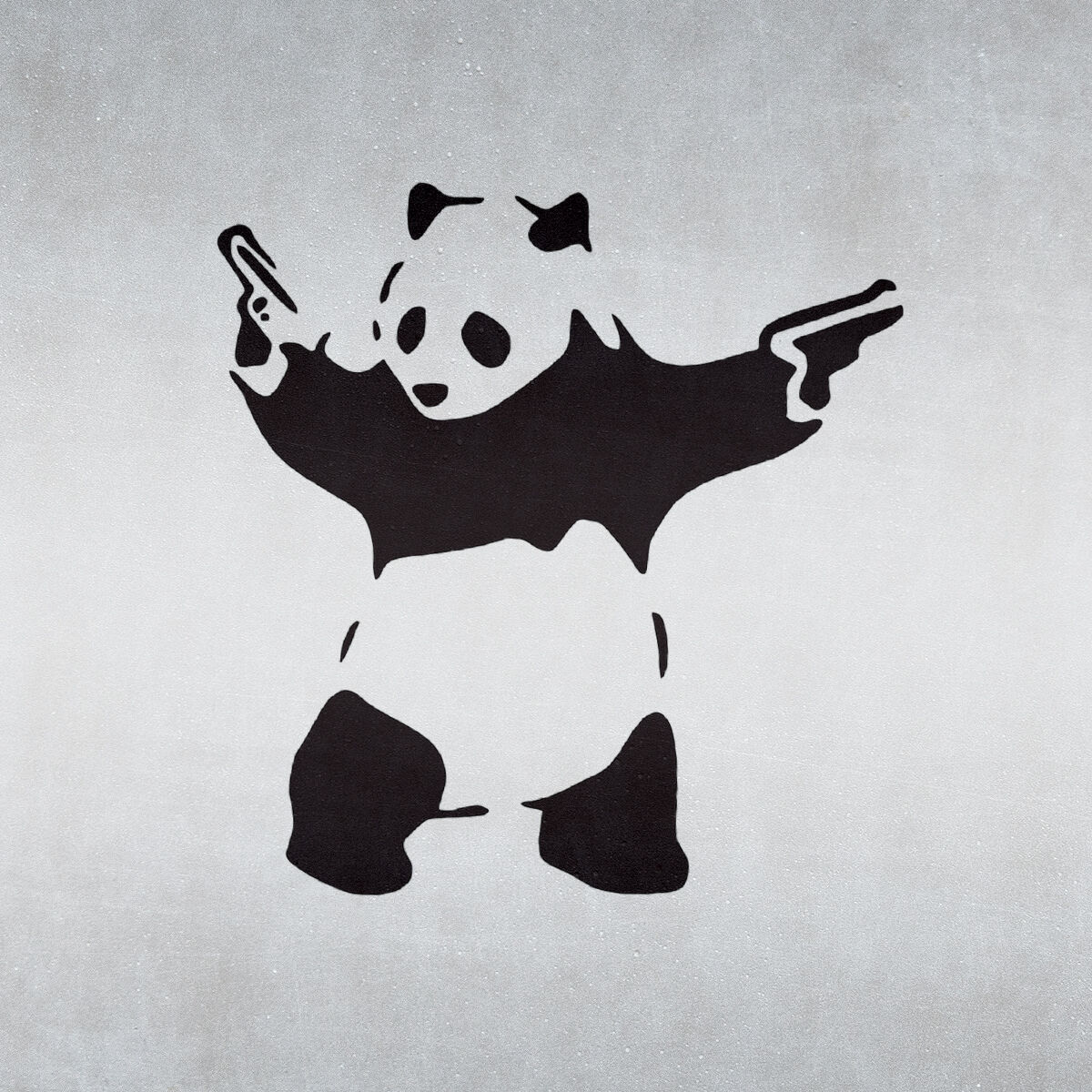 stencil panda banksy graf