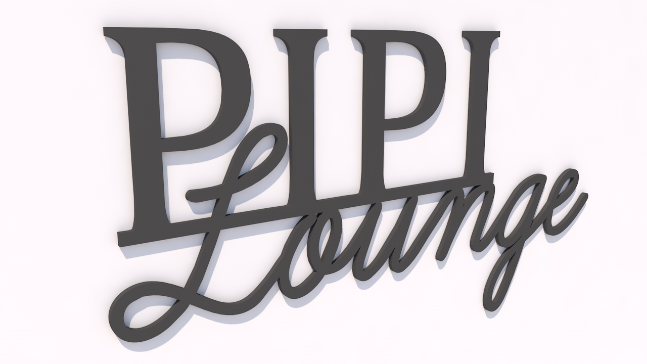 PIPI Lounge Schriftzug