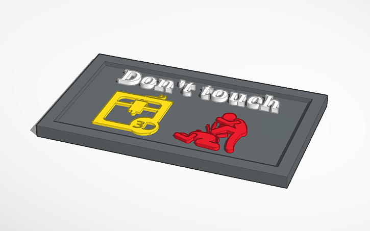 Don'touch Plate