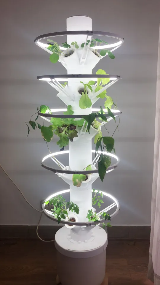Modular Hydroponic Tower Garden by ekoscape | Download free STL model ...