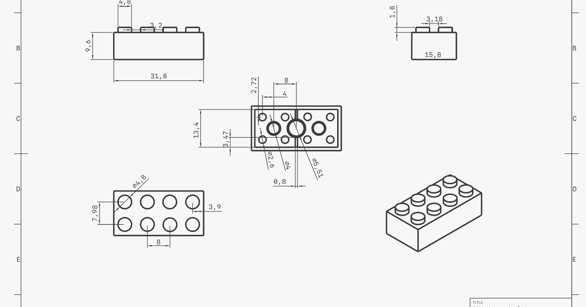 2X4 lego piece 3001 by The_3Dprinter-Wizard | Download free STL model ...