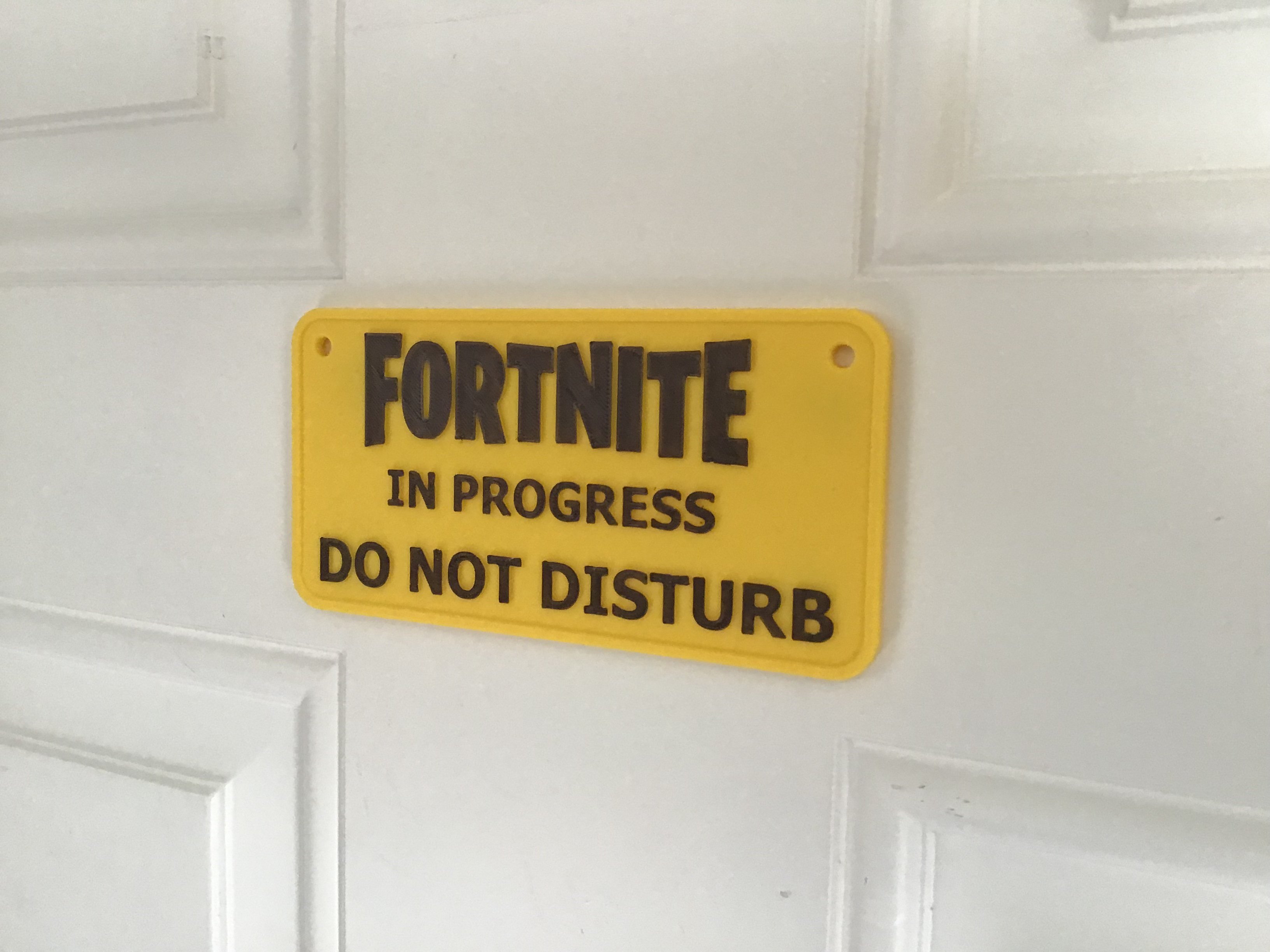 Fortnite Battle Royal Door Sign