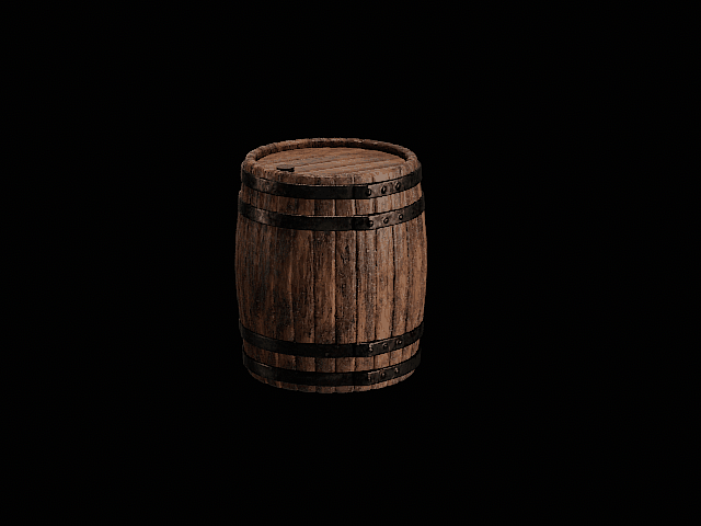 Wooden barrel decoration aquarium/terrarium/miniature