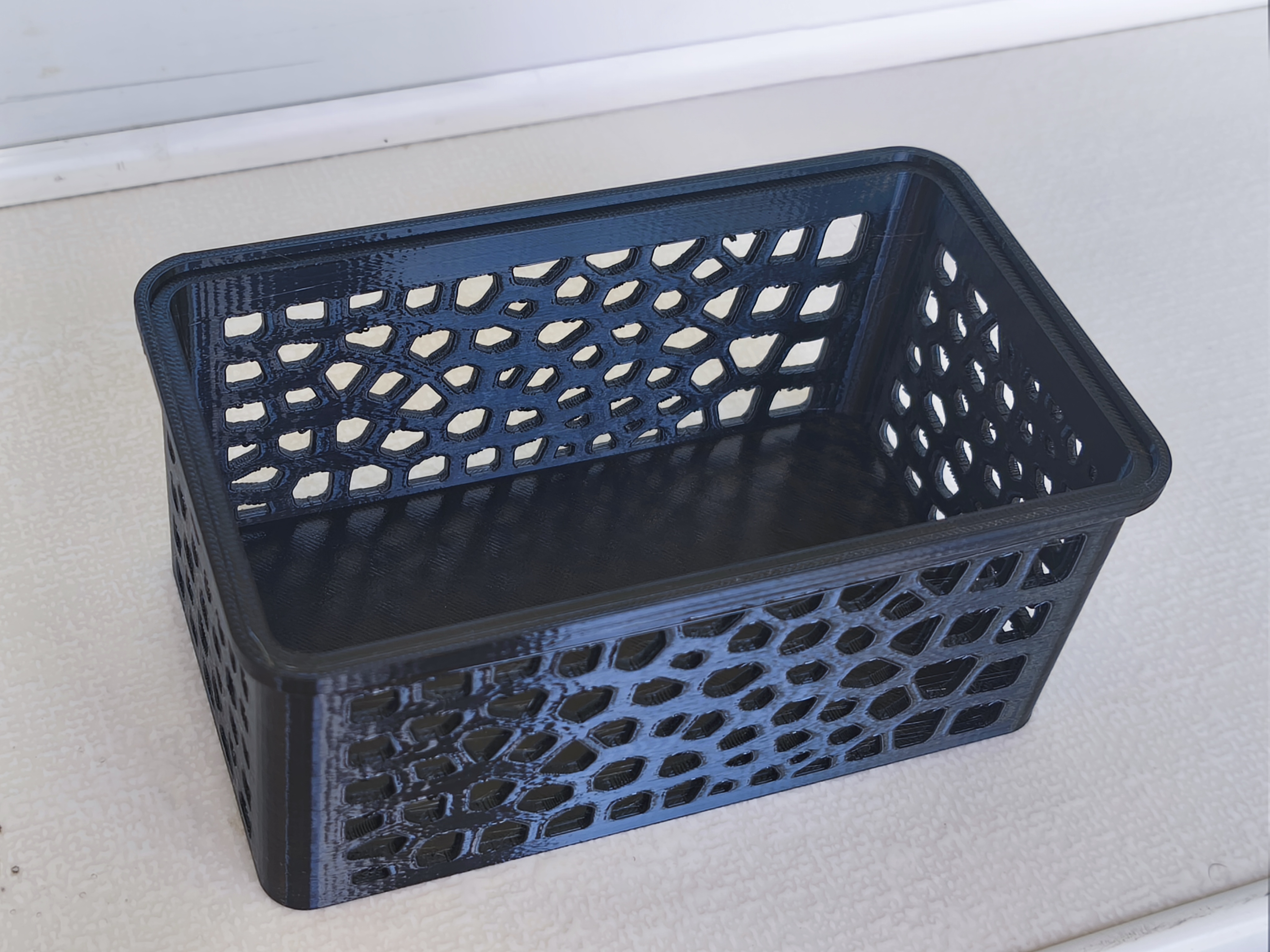 Miniatura 3 do modelo 3D Stackable Voronoi Storage Container