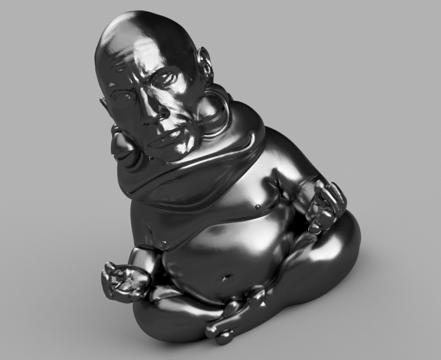 Chonky Zen Frog (The Rock Third Eye)