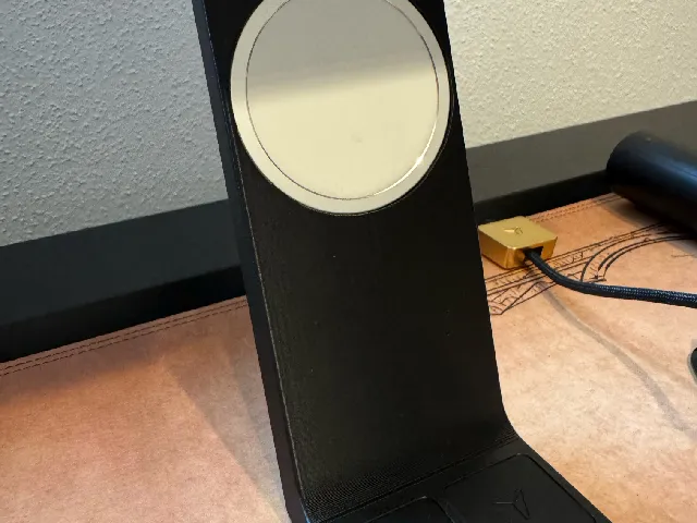 MagSafe Stand for Secretlab Magnus Pro, Hidden Cable Tunnel + Anchor Inlays