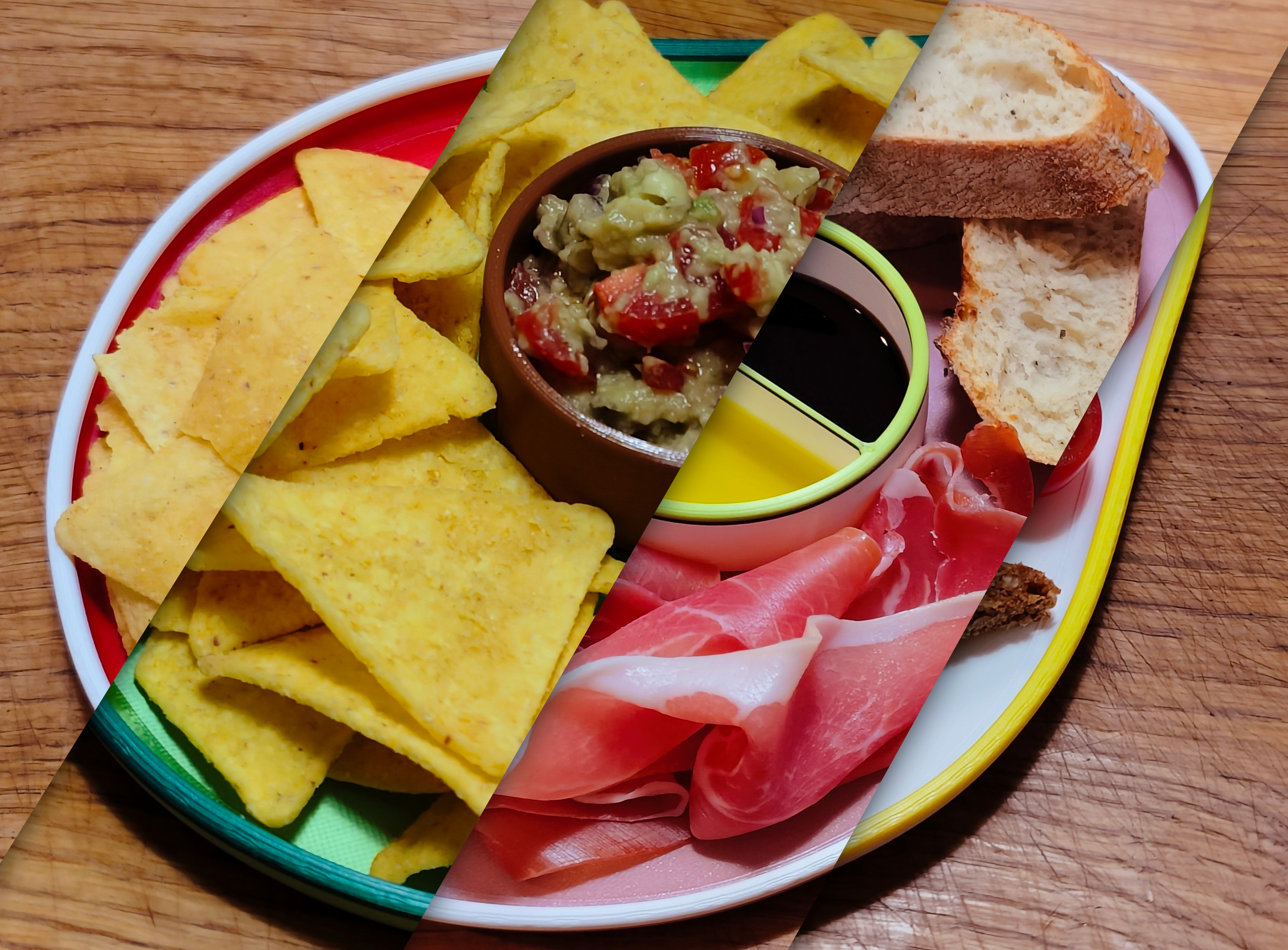 AvoPlate - Nachos & Guacamole serving plate (and more)