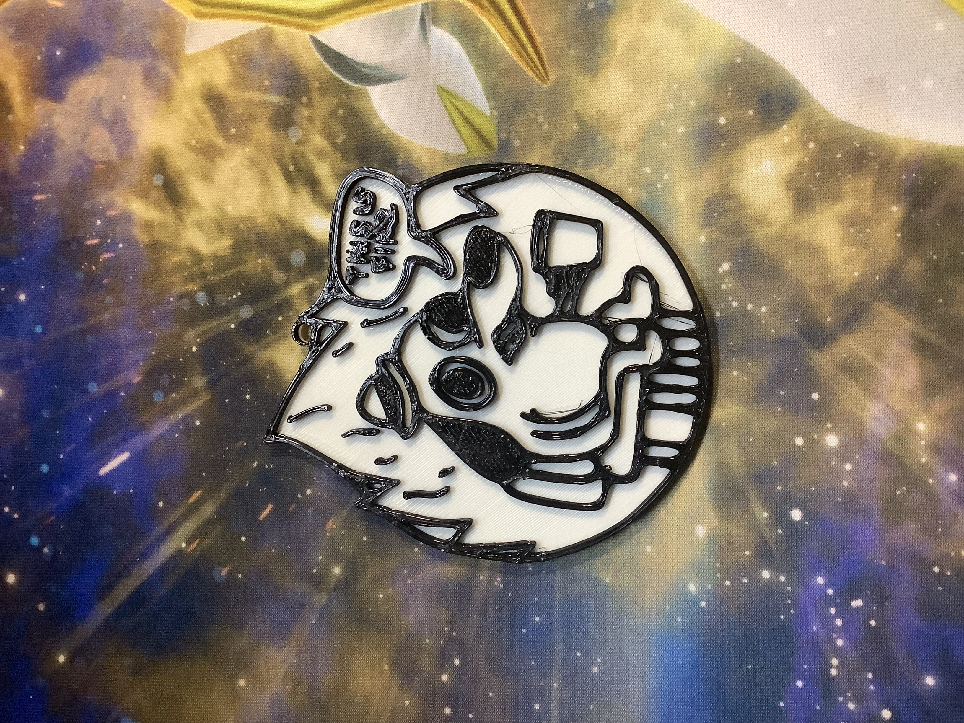 This is fine meme keychain