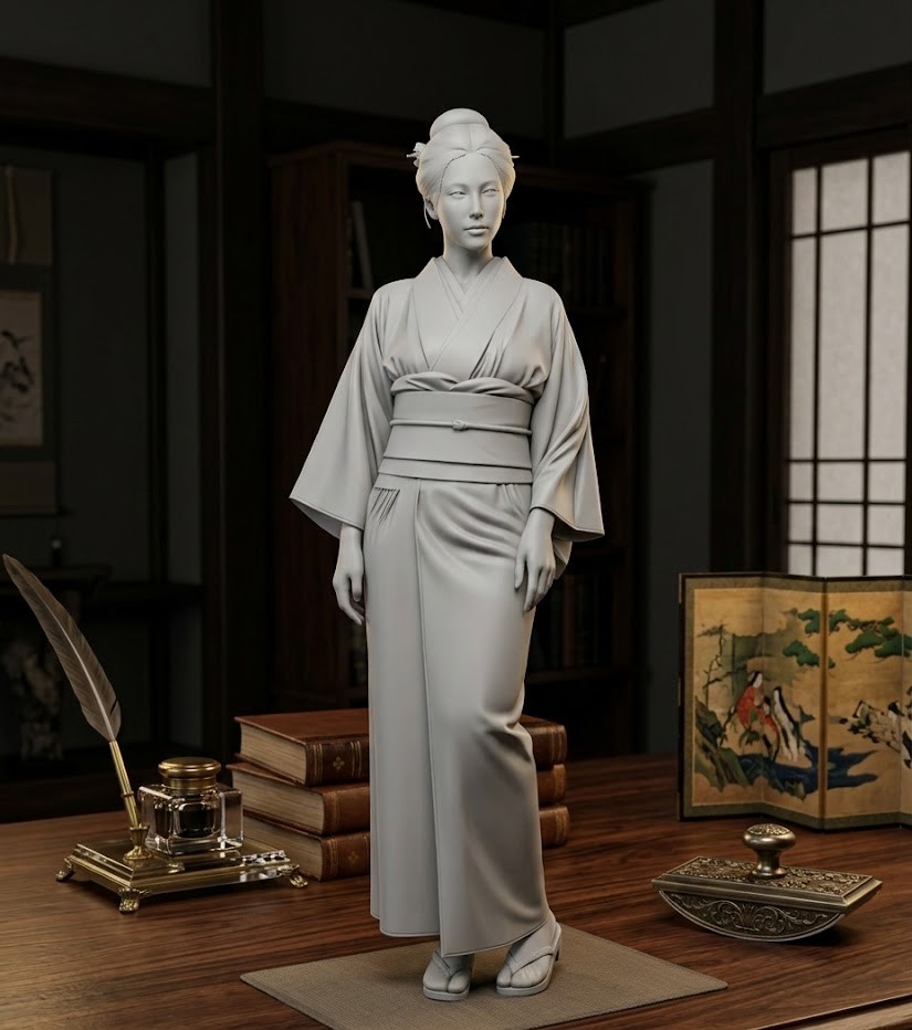girl in kimono