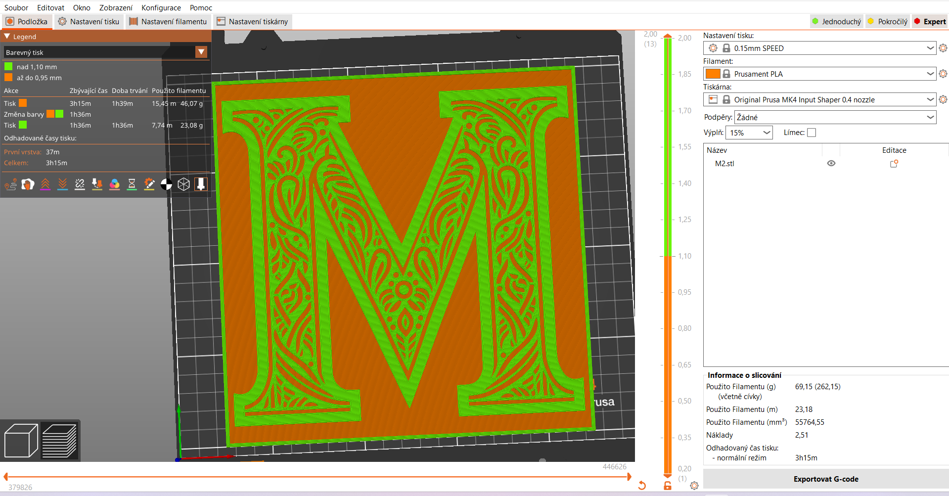 Frottage creation: letter M (version 3) by Nina Máčová | Download free ...