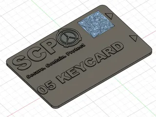 scp 05 keycard by danilych4711 | Download free STL model | Printables.com