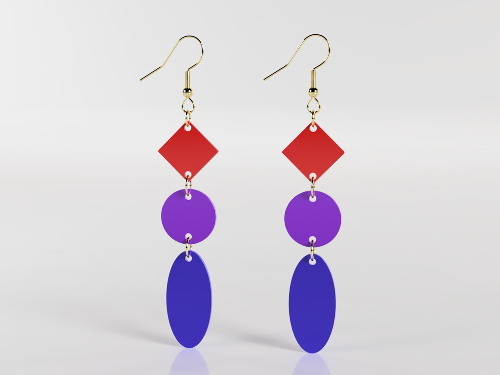 Geometric design earrings
