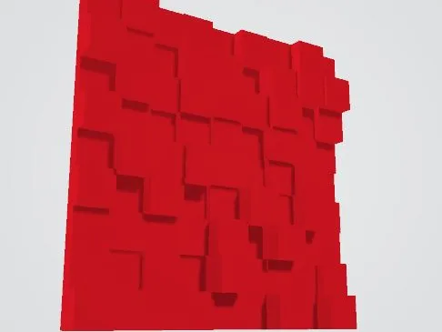 Random acoustic panel generator with tinkercad codeblock