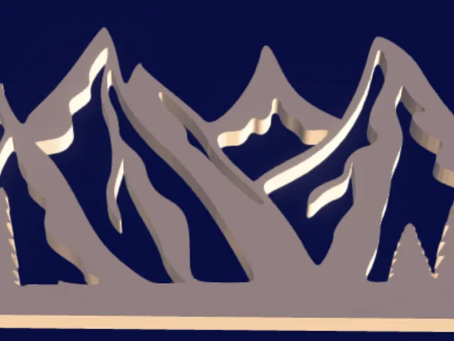 Mountain with Trees Wall Art