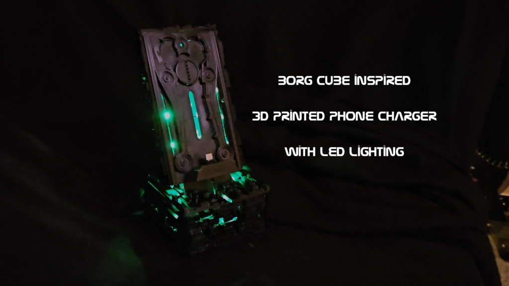 Startrek Borg Inspired Phone Charger with LED lighting