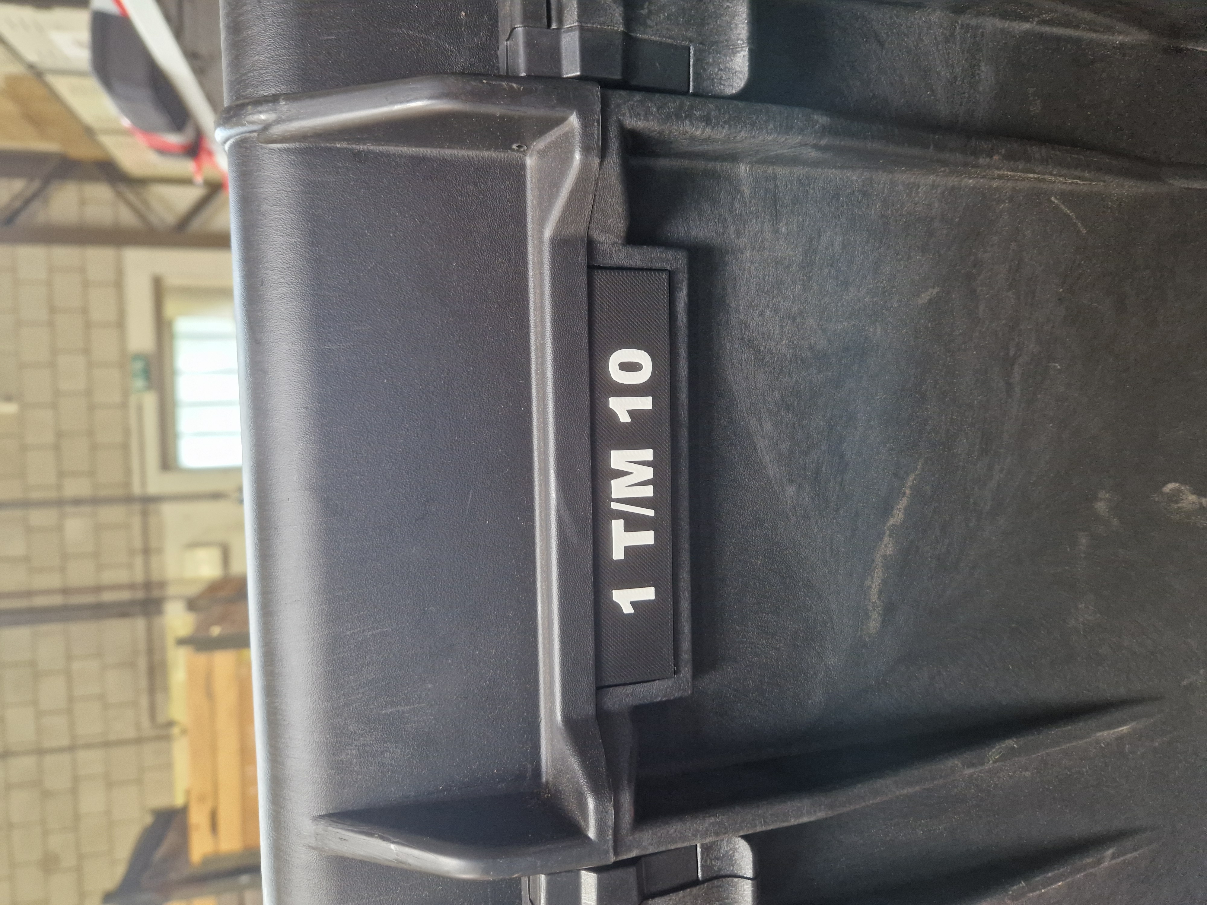 Pelicase 1660 customizable nameplate/nametag