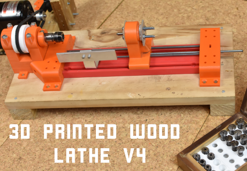 Wood lathe version 4 by Chris Borge | Download free STL model ...