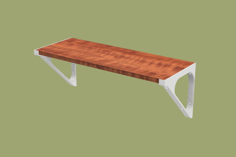 Shelf mount by UraniumBottle | Download free STL model | Printables.com