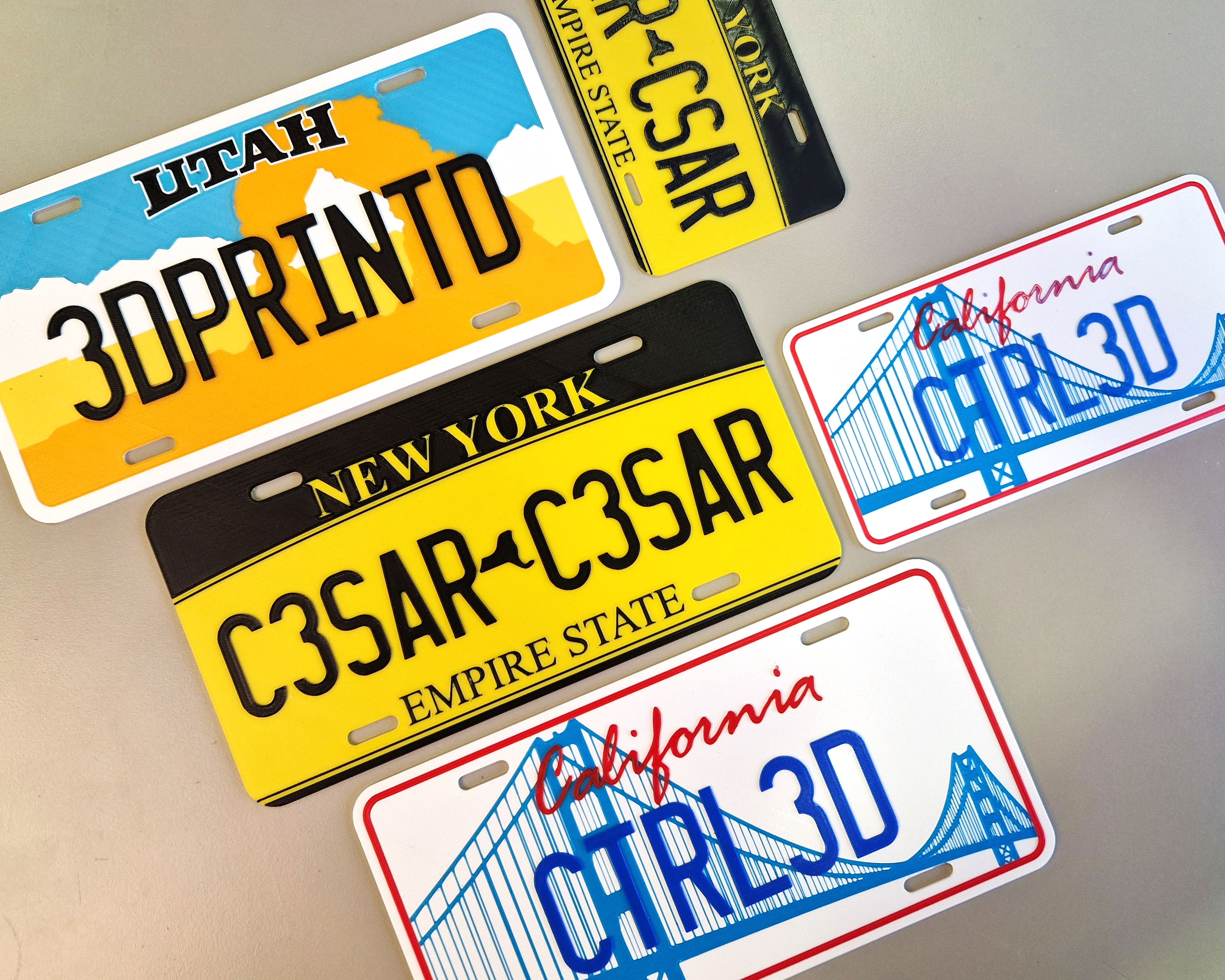Matrículas multicolor | USA Licence plates