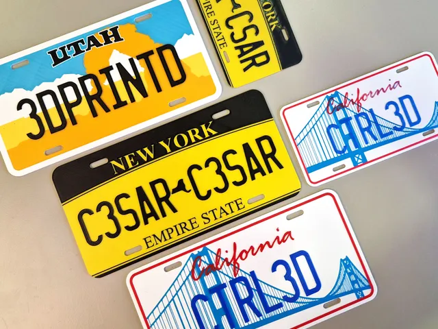 Matrículas multicolor | USA Licence plates