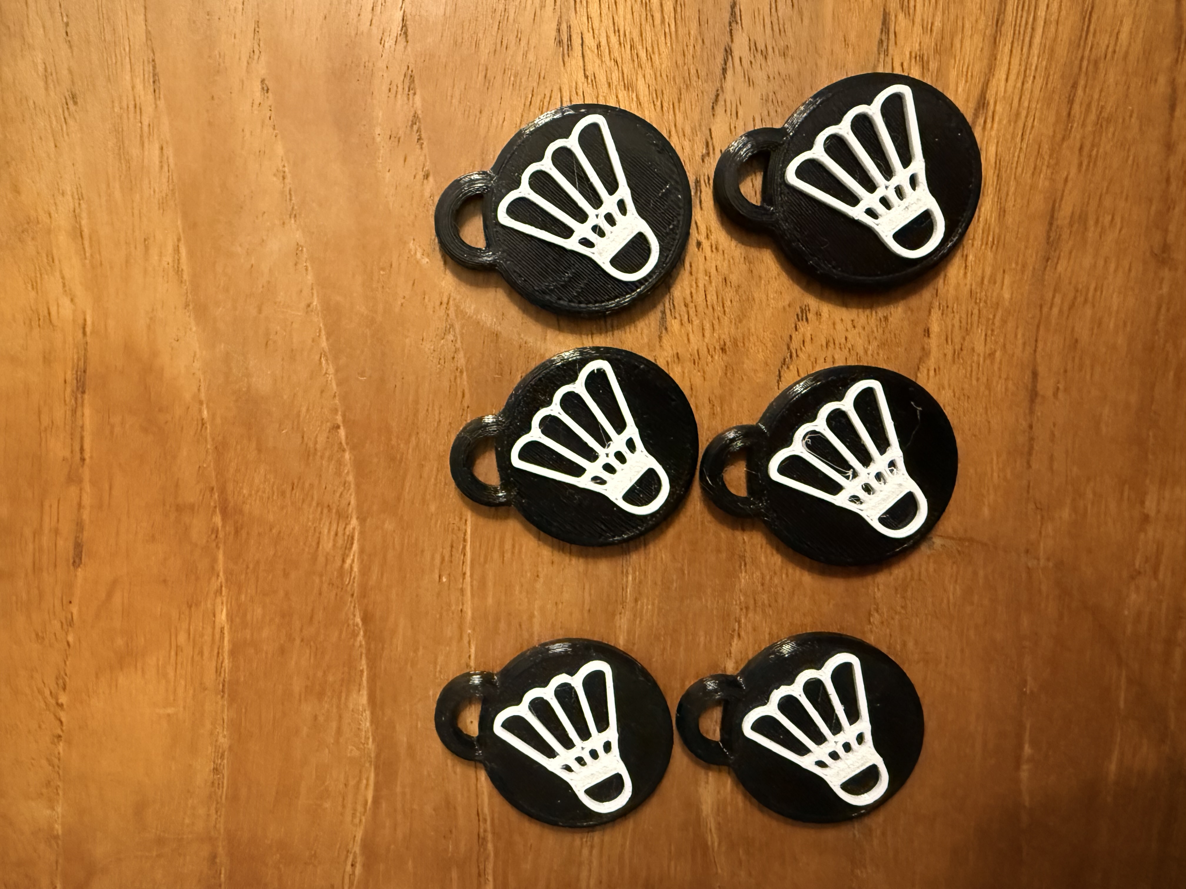 Badminton NFC Tag Keychain