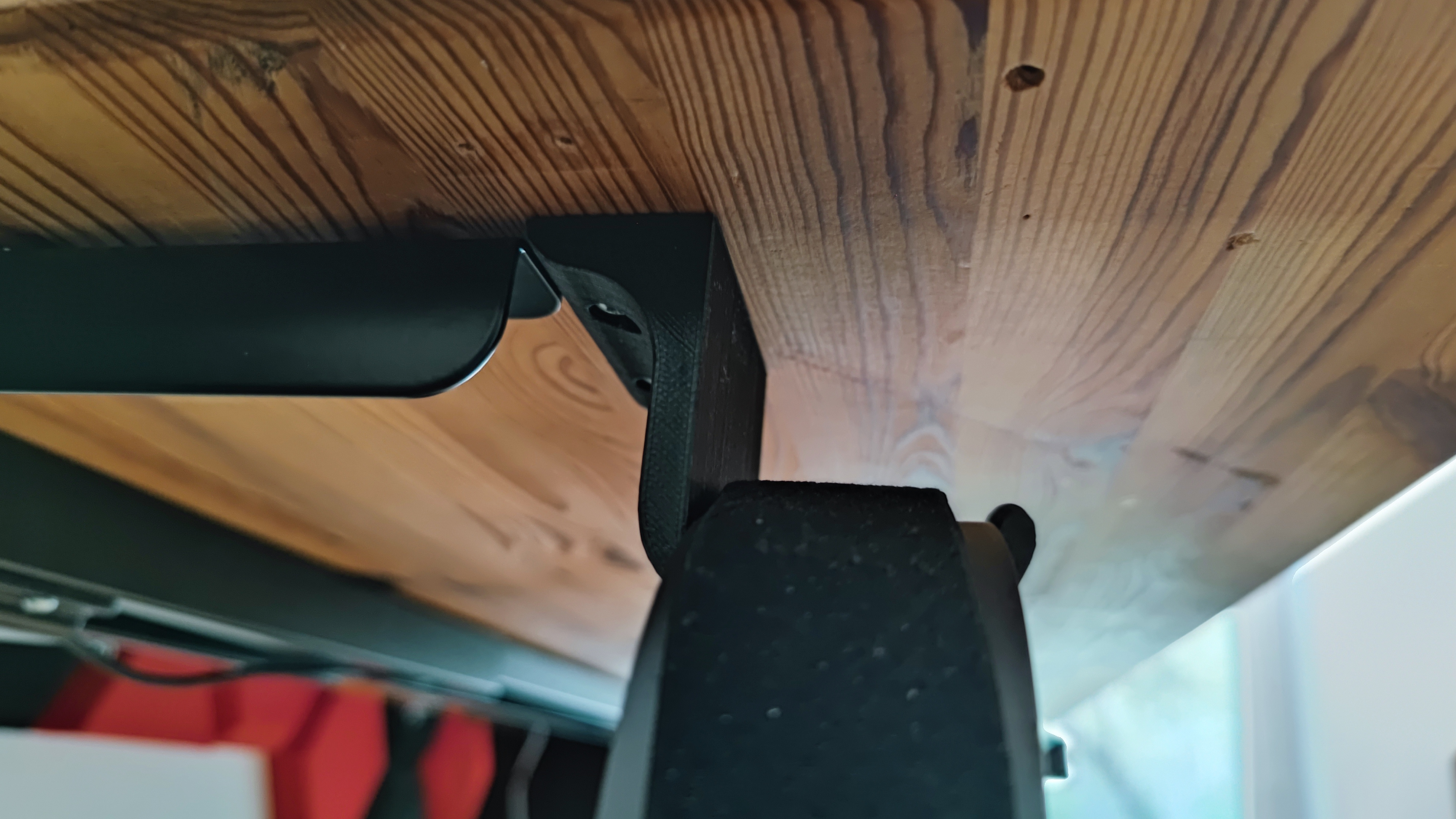 Under-desk headset holder